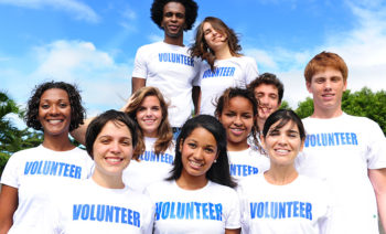 Happ College Kids Volunteering